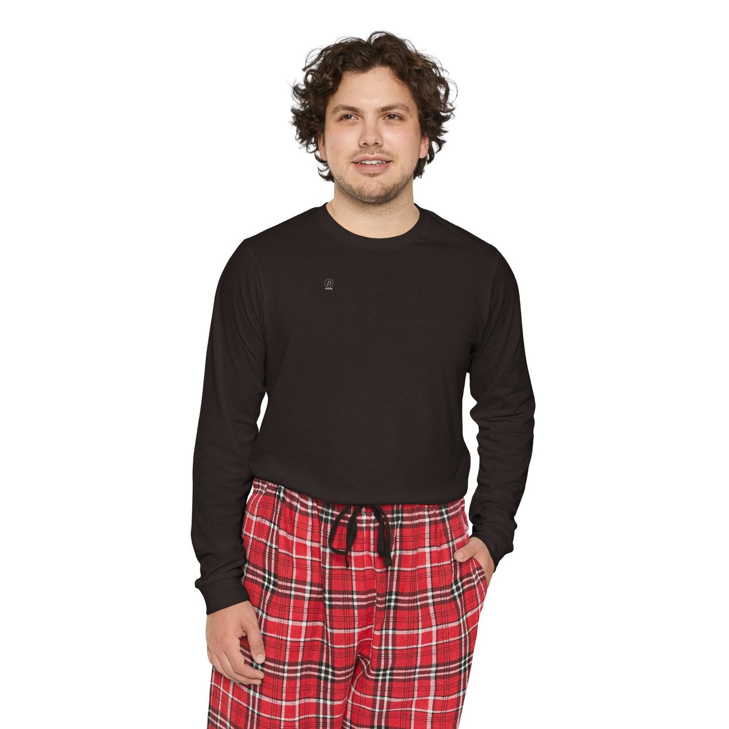 Men's Long Sleeve Pajama Set,Clothing Set