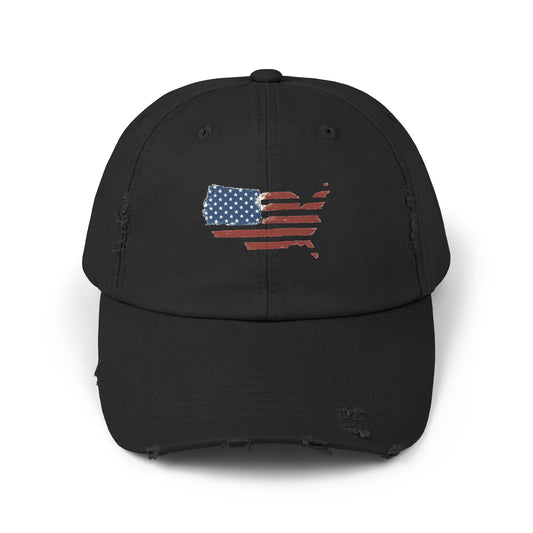 America Distressed Cap