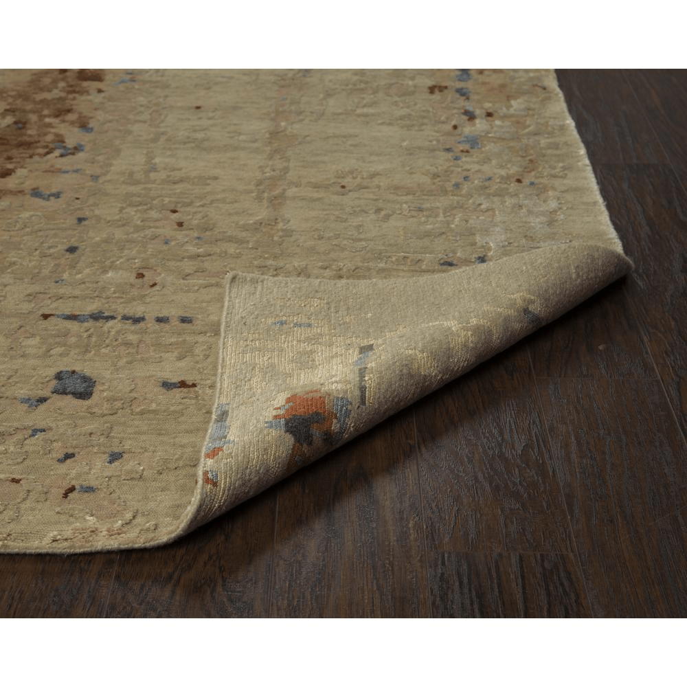 Hand Knotted Cut Pile Wool/ Viscose Rug, 10' x 14',