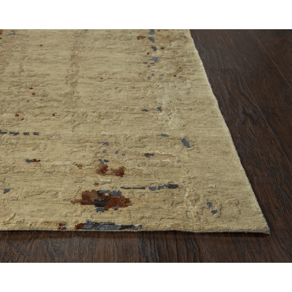 Hand Knotted Cut Pile Wool/ Viscose Rug, 10' x 14',