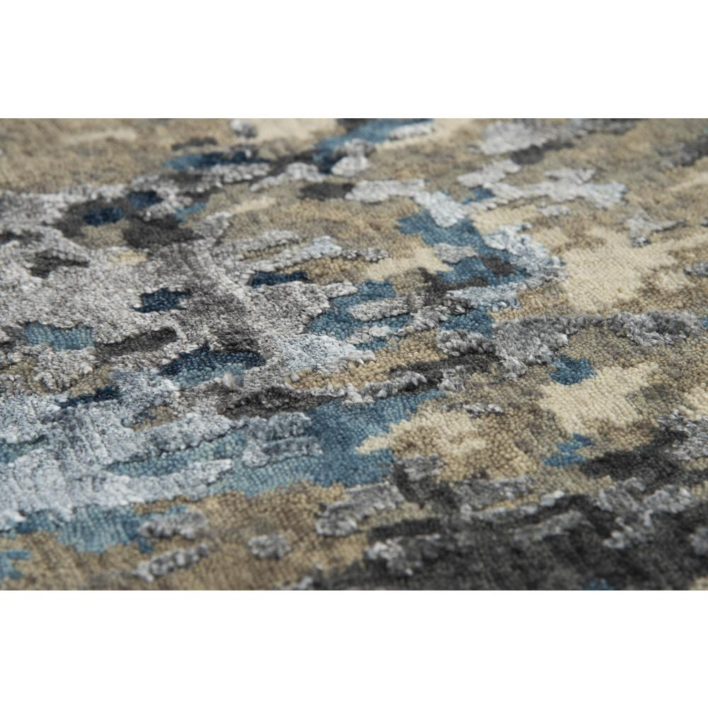 Hand Knotted Cut Pile Wool/ Viscose Rug, 10' x 14',