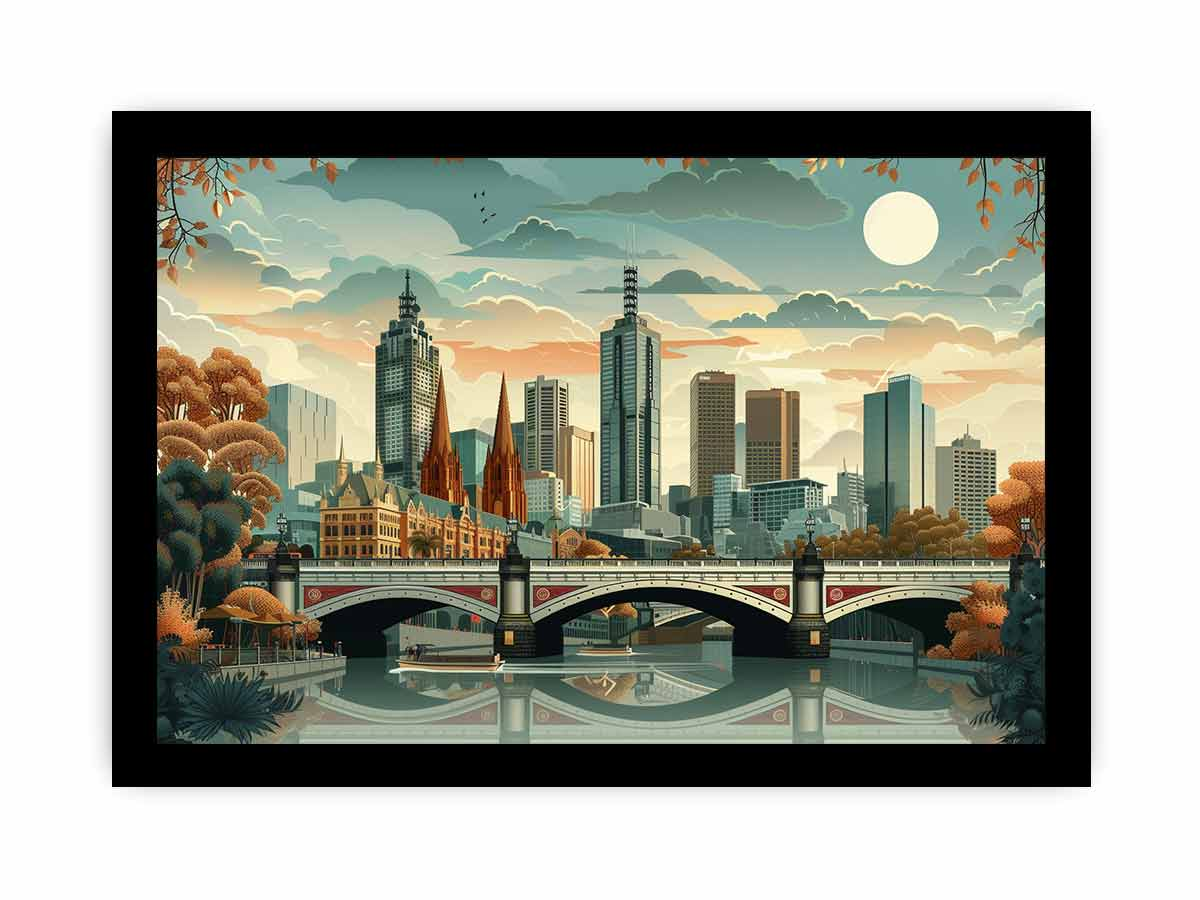Melbourne Framed Print