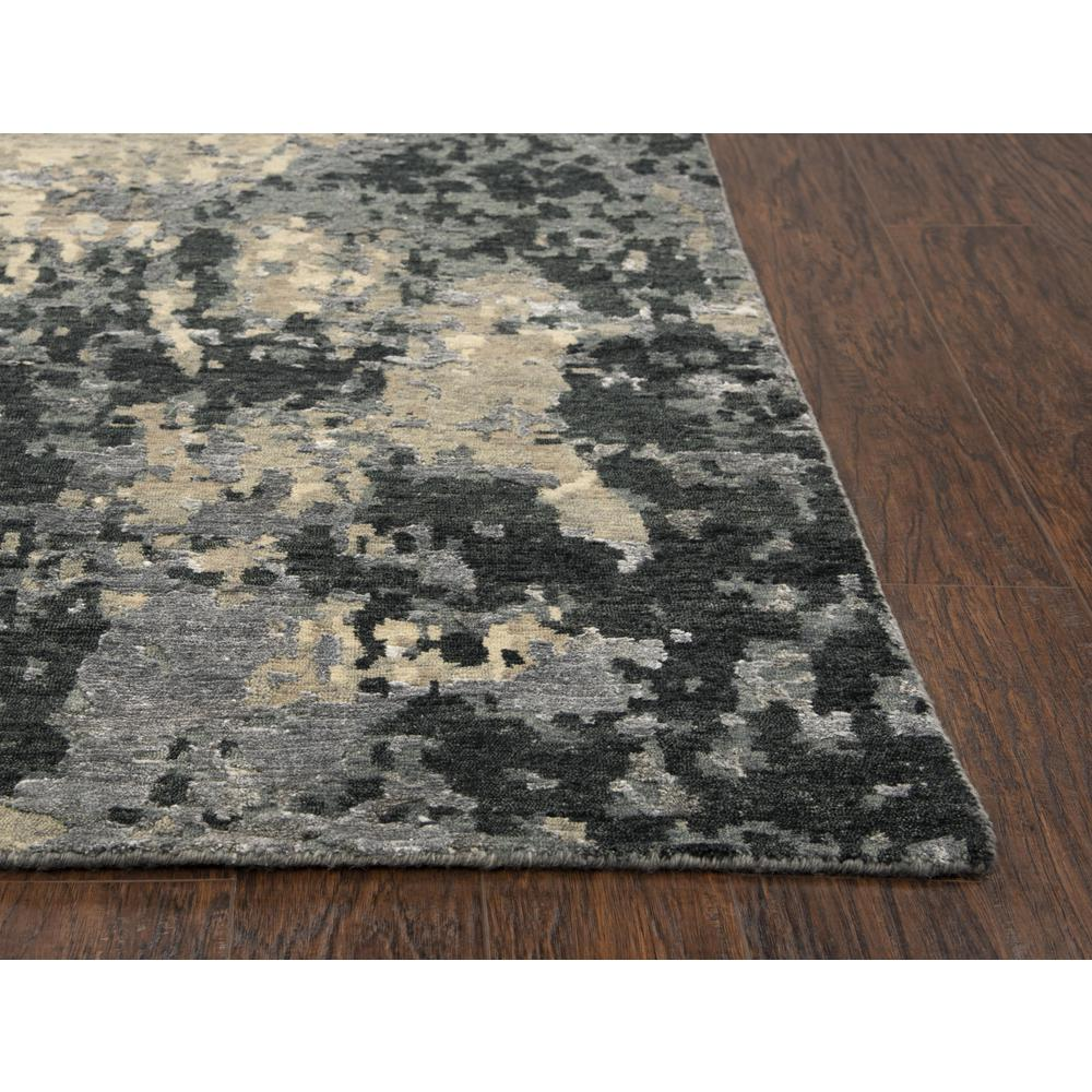 Hand Knotted Cut Pile Wool/ Viscose Rug, 9' x 12'