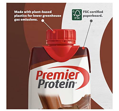 Premier Protein Shake, Chocolate, 30g Protein 1g Sugar 24 Vitamins Minerals Nutrients to Support Immune Health, 11.5 fl oz (Pack of 12),