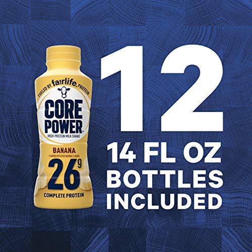 Core Power Fairlife 26g Protein Milk Shakes, Liquid Ready To Drink for Workout Recovery, Chocolate, 14 Fl Oz Bottle (Pack of 12),