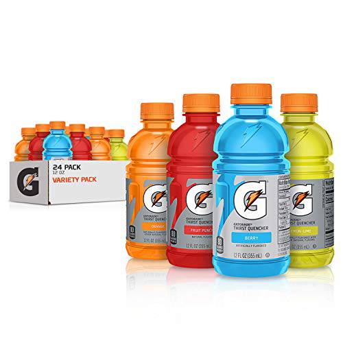 Gatorade Classic Thirst Quencher, Variety Pack, 12 Fl Oz (Pack of 24),Vitamins & Minerals