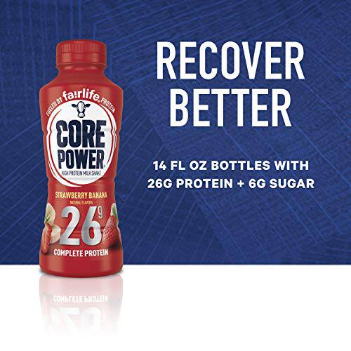 Core Power Fairlife 26g Protein Milk Shakes, Liquid Ready To Drink for Workout Recovery, Chocolate, 14 Fl Oz Bottle (Pack of 12),