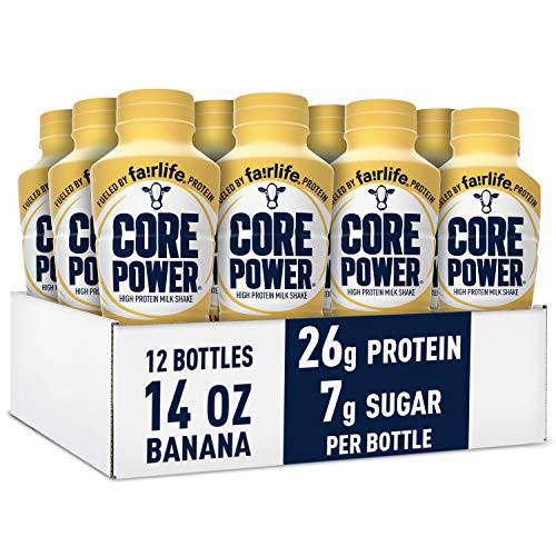 Core Power Fairlife 26g Protein Milk Shakes, Liquid Ready To Drink for Workout Recovery, Chocolate, 14 Fl Oz Bottle (Pack of 12),