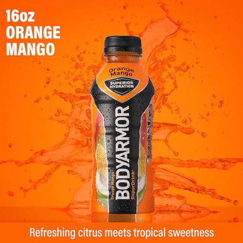 BODYARMOR Sports Drink Sports Beverage, Blackout Berry, Coconut Water Hydration, Natural Flavors With Vitamins, Potassium-Packed Electrolytes, Perfect For Athletes, 16 Fl Oz (Pack of 12),