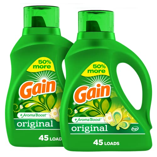 Gain + Aroma Boost Laundry Detergent Liquid, Original Scent