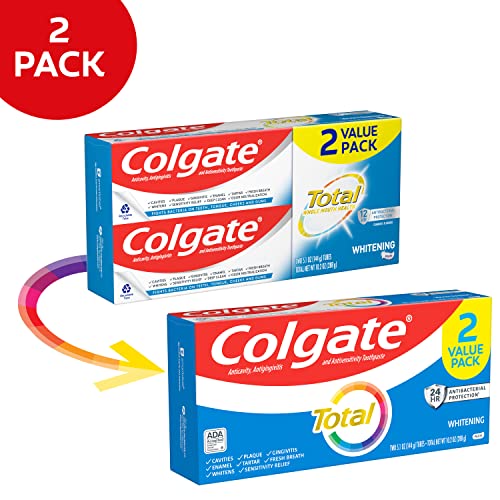 Colgate Total Whitening Toothpaste with Fluoride,