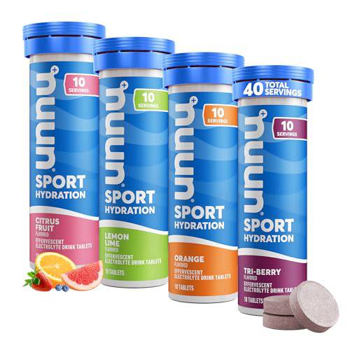 Nuun Sport Electrolyte Tablets for Proactive Hydration, Variety Pack, 6 Pack (60 Servings),