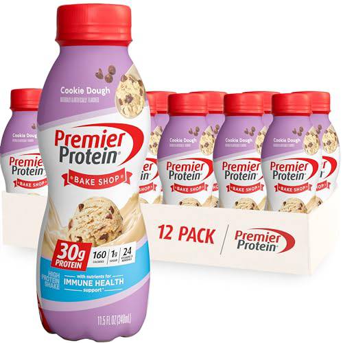 Premier Protein Shake, Chocolate, 30g Protein 1g Sugar 24 Vitamins Minerals Nutrients to Support Immune Health, 11.5 fl oz (Pack of 12),