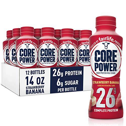 Core Power Fairlife 26g Protein Milk Shakes, Liquid Ready To Drink for Workout Recovery, Chocolate, 14 Fl Oz Bottle (Pack of 12),