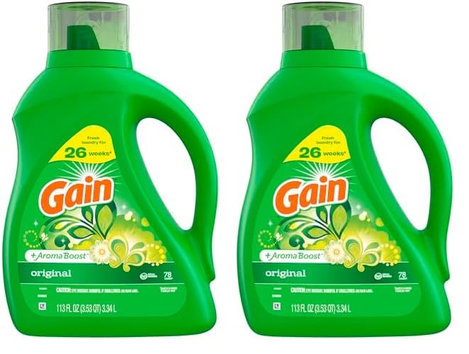 Gain + Aroma Boost Laundry Detergent Liquid, Original Scent