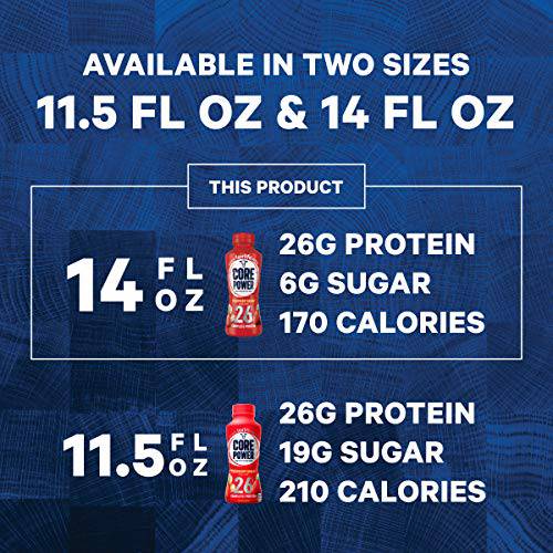 Core Power Fairlife 26g Protein Milk Shakes, Liquid Ready To Drink for Workout Recovery, Chocolate, 14 Fl Oz Bottle (Pack of 12),