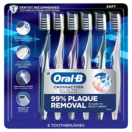 Oral-B CrossAction All In One Soft Toothbrushes,