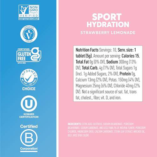 Nuun Sport Electrolyte Tablets for Proactive Hydration, Variety Pack, 6 Pack (60 Servings),