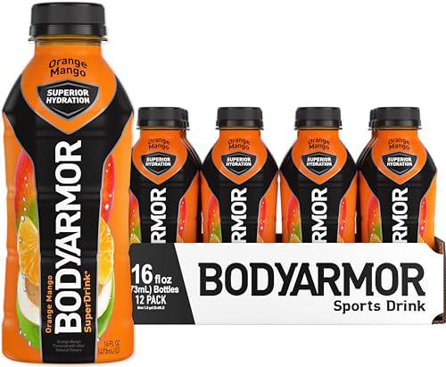 BODYARMOR Sports Drink Sports Beverage, Blackout Berry, Coconut Water Hydration, Natural Flavors With Vitamins, Potassium-Packed Electrolytes, Perfect For Athletes, 16 Fl Oz (Pack of 12),