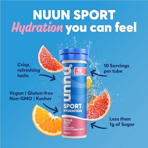 Nuun Sport Electrolyte Tablets for Proactive Hydration, Variety Pack, 6 Pack (60 Servings),