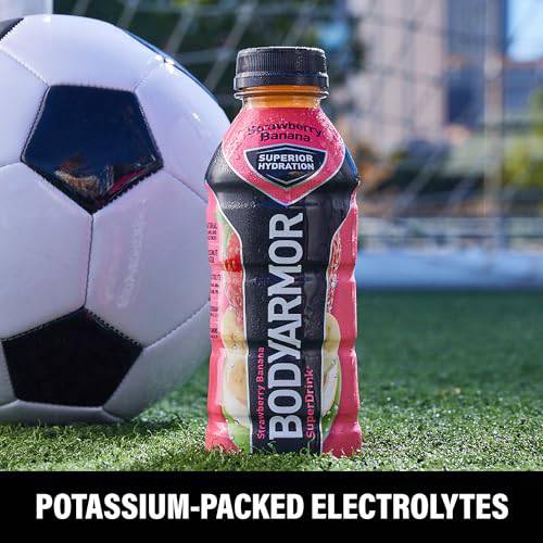 BODYARMOR Sports Drink Sports Beverage, Blackout Berry, Coconut Water Hydration, Natural Flavors With Vitamins, Potassium-Packed Electrolytes, Perfect For Athletes, 16 Fl Oz (Pack of 12),