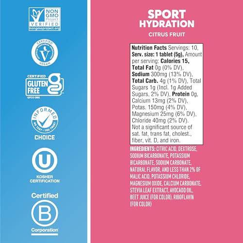 Nuun Sport Electrolyte Tablets for Proactive Hydration, Variety Pack, 6 Pack (60 Servings),