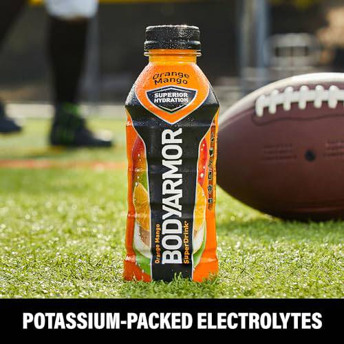 BODYARMOR Sports Drink Sports Beverage, Blackout Berry, Coconut Water Hydration, Natural Flavors With Vitamins, Potassium-Packed Electrolytes, Perfect For Athletes, 16 Fl Oz (Pack of 12),