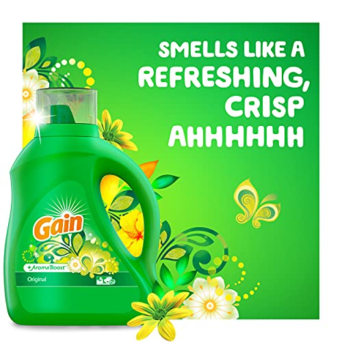 Gain + Aroma Boost Laundry Detergent Liquid, Original Scent