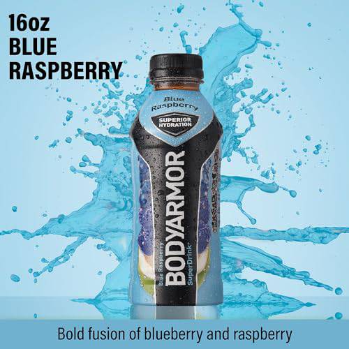 BODYARMOR Sports Drink Sports Beverage, Blackout Berry, Coconut Water Hydration, Natural Flavors With Vitamins, Potassium-Packed Electrolytes, Perfect For Athletes, 16 Fl Oz (Pack of 12),