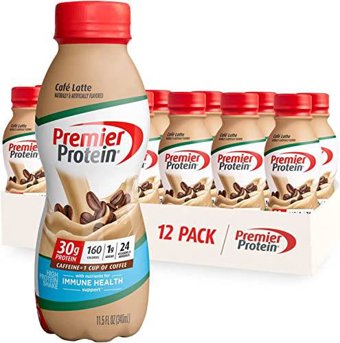 Premier Protein Shake, Chocolate, 30g Protein 1g Sugar 24 Vitamins Minerals Nutrients to Support Immune Health, 11.5 fl oz (Pack of 12),