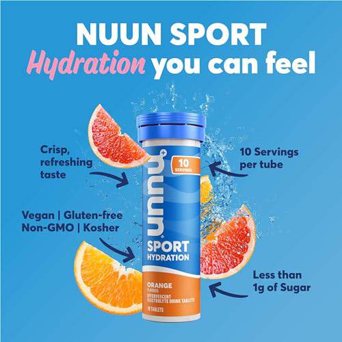 Nuun Sport Electrolyte Tablets for Proactive Hydration, Variety Pack, 6 Pack (60 Servings),