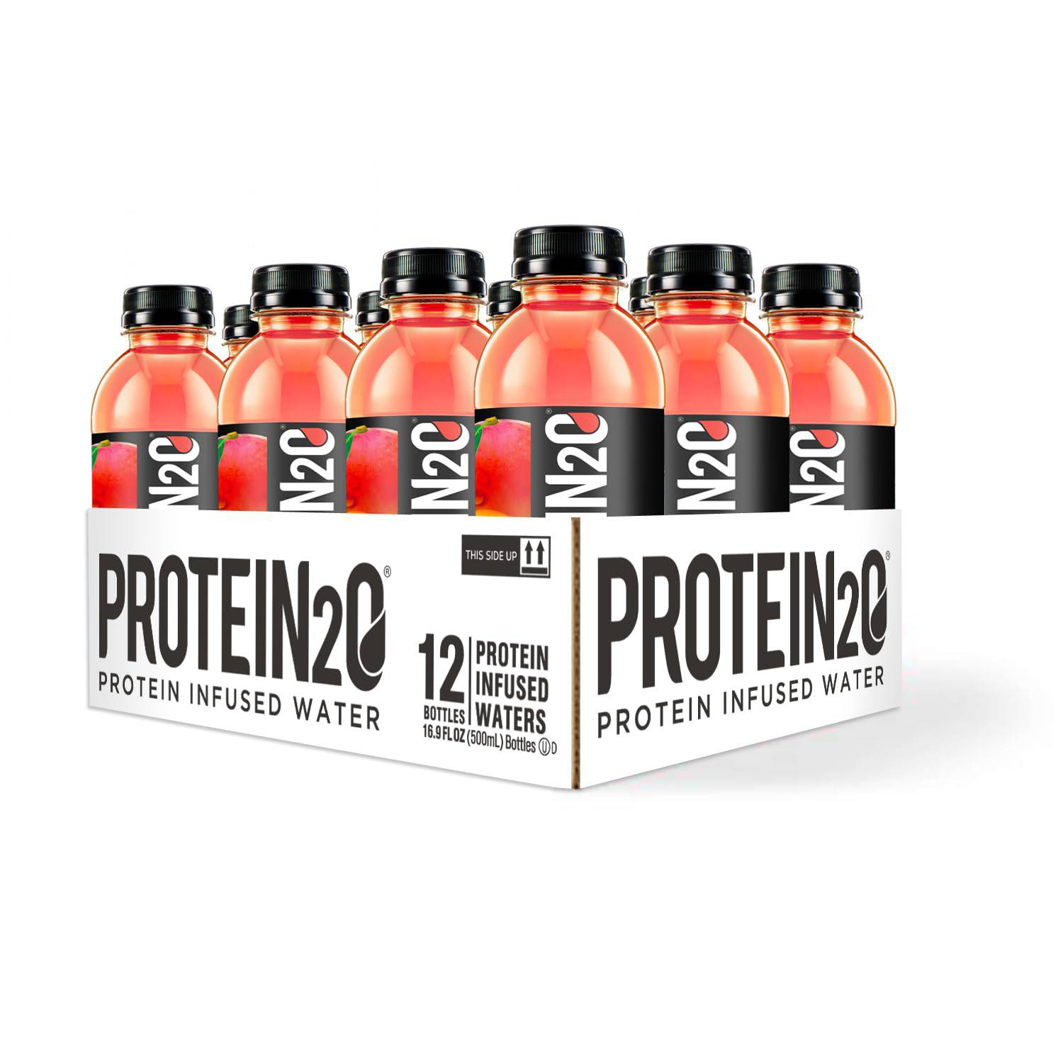 Protein2o 15g Whey Protein Isolate Infused Water, Ready To Drink, Gluten Free, Lactose Free, No Artificial Sweeteners, Flavor Fusion Variety Pack, 16.9 oz Bottle (Pack of 12),