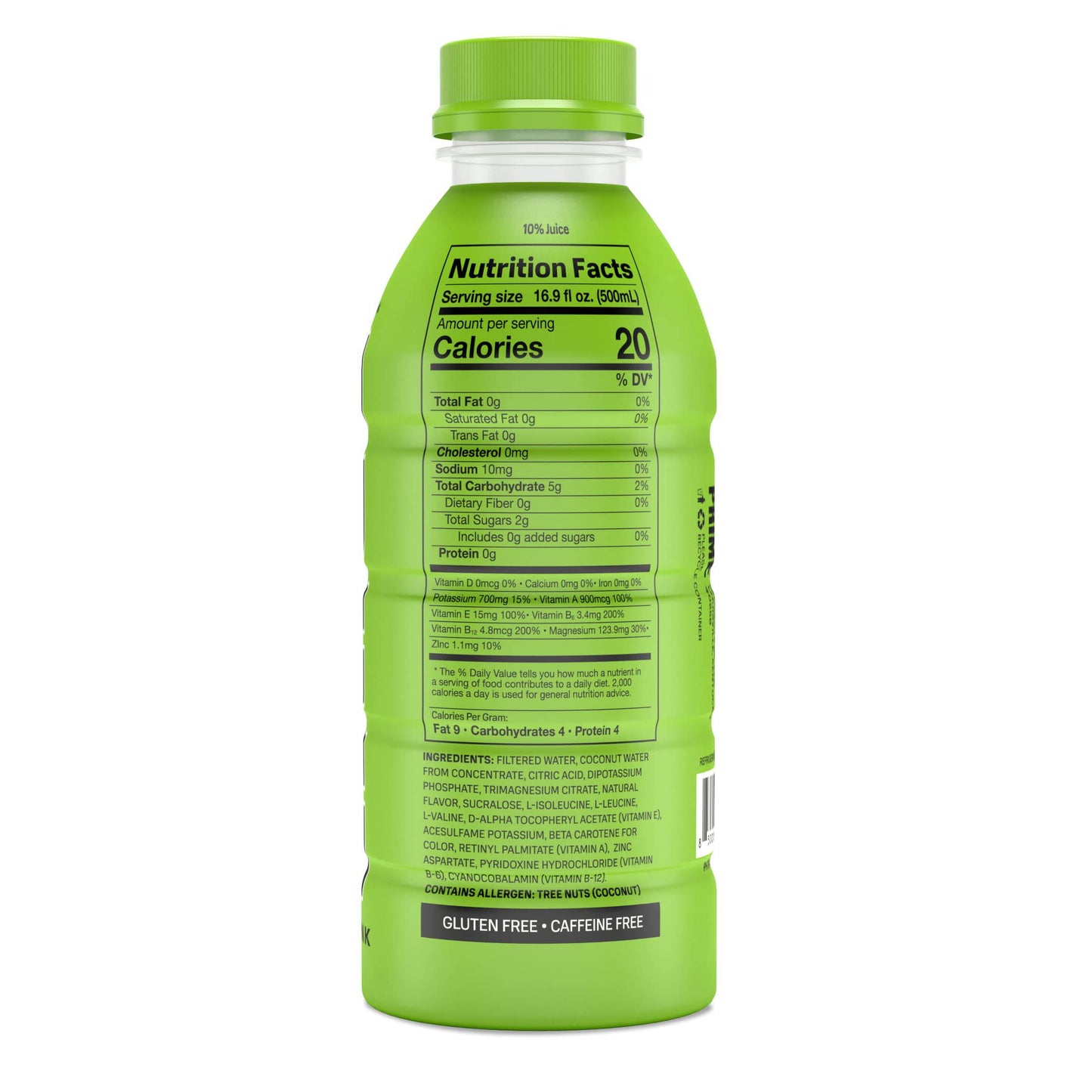 PRIME Hydration BLUE RASPBERRY | Sports Drinks | Electrolyte Enhanced for Ultimate Hydration | 250mg BCAAs | B Vitamins | Antioxidants | 2g Of Sugar | 16.9 Fluid Ounce | 12 Pack,