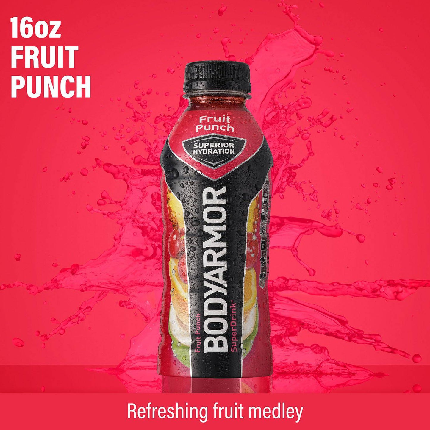 BODYARMOR Sports Drink Sports Beverage, Blackout Berry, Coconut Water Hydration, Natural Flavors With Vitamins, Potassium-Packed Electrolytes, Perfect For Athletes, 16 Fl Oz (Pack of 12),