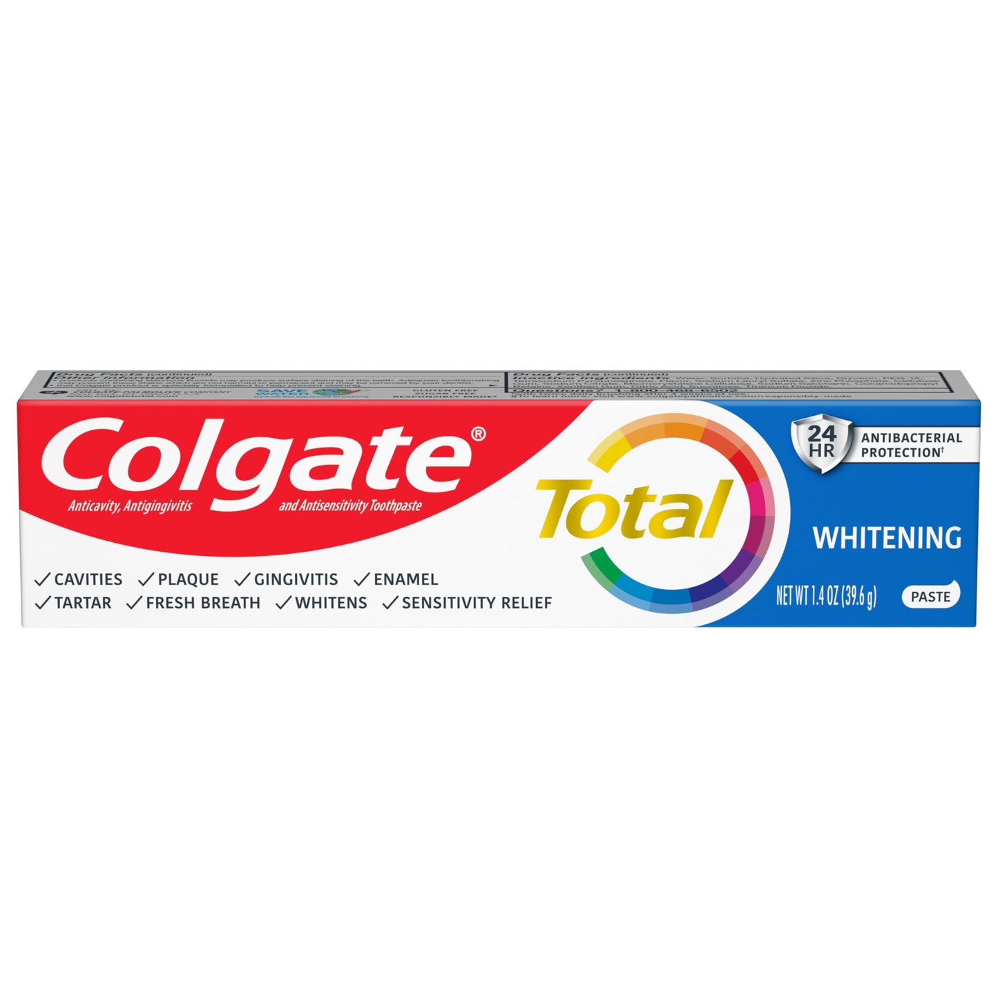 Colgate Total Whitening Toothpaste with Fluoride,