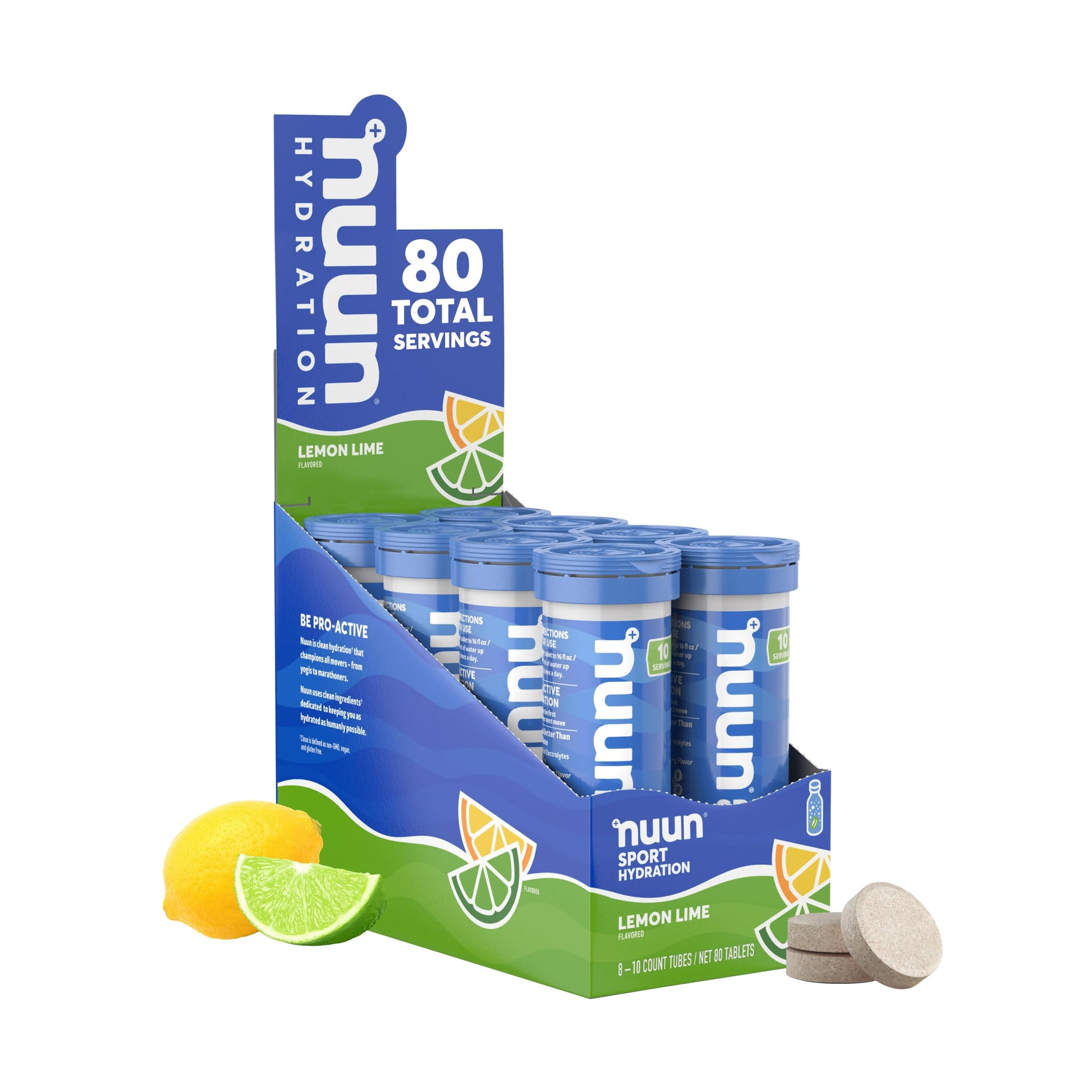 Nuun Sport Electrolyte Tablets for Proactive Hydration, Variety Pack, 6 Pack (60 Servings),