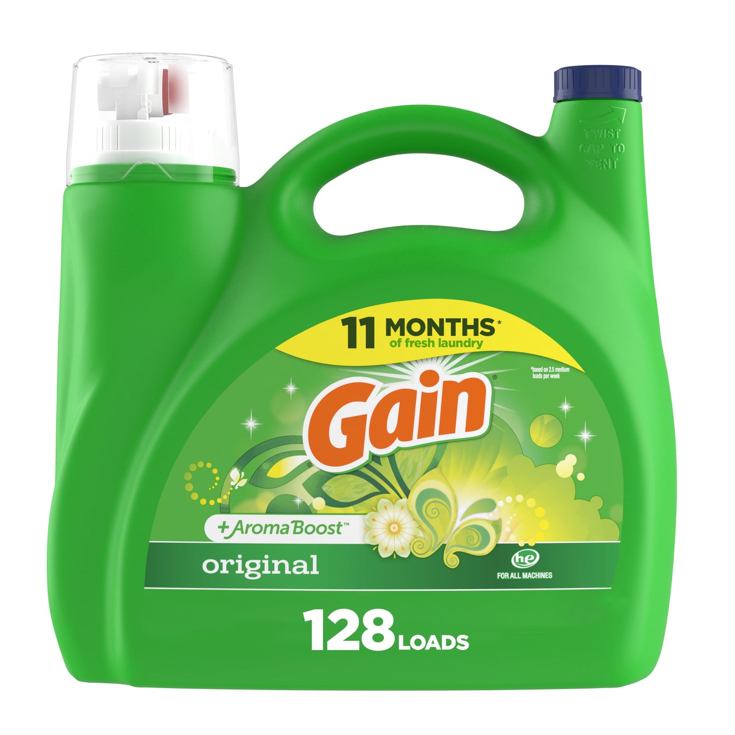 Gain + Aroma Boost Laundry Detergent Liquid, Original Scent