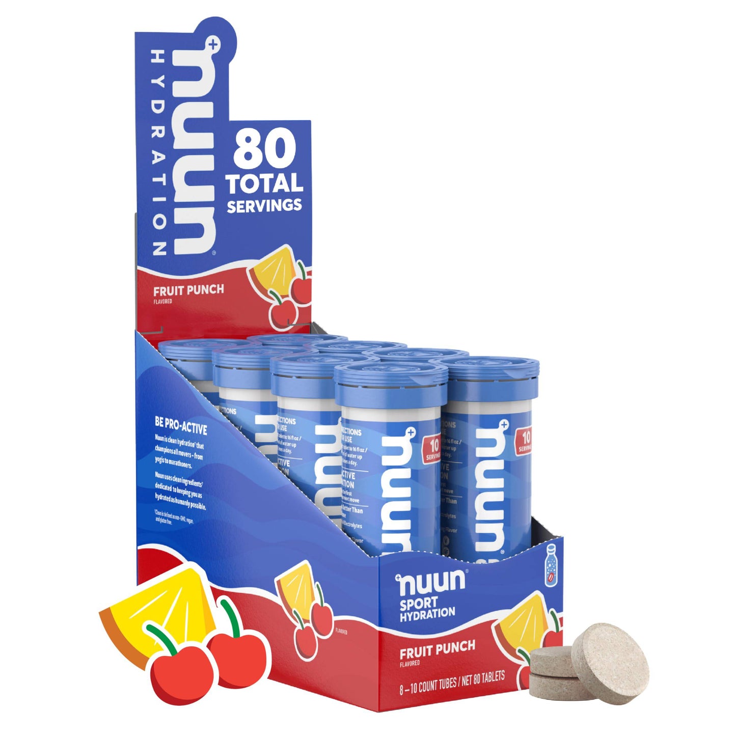 Nuun Sport Electrolyte Tablets for Proactive Hydration, Variety Pack, 6 Pack (60 Servings),