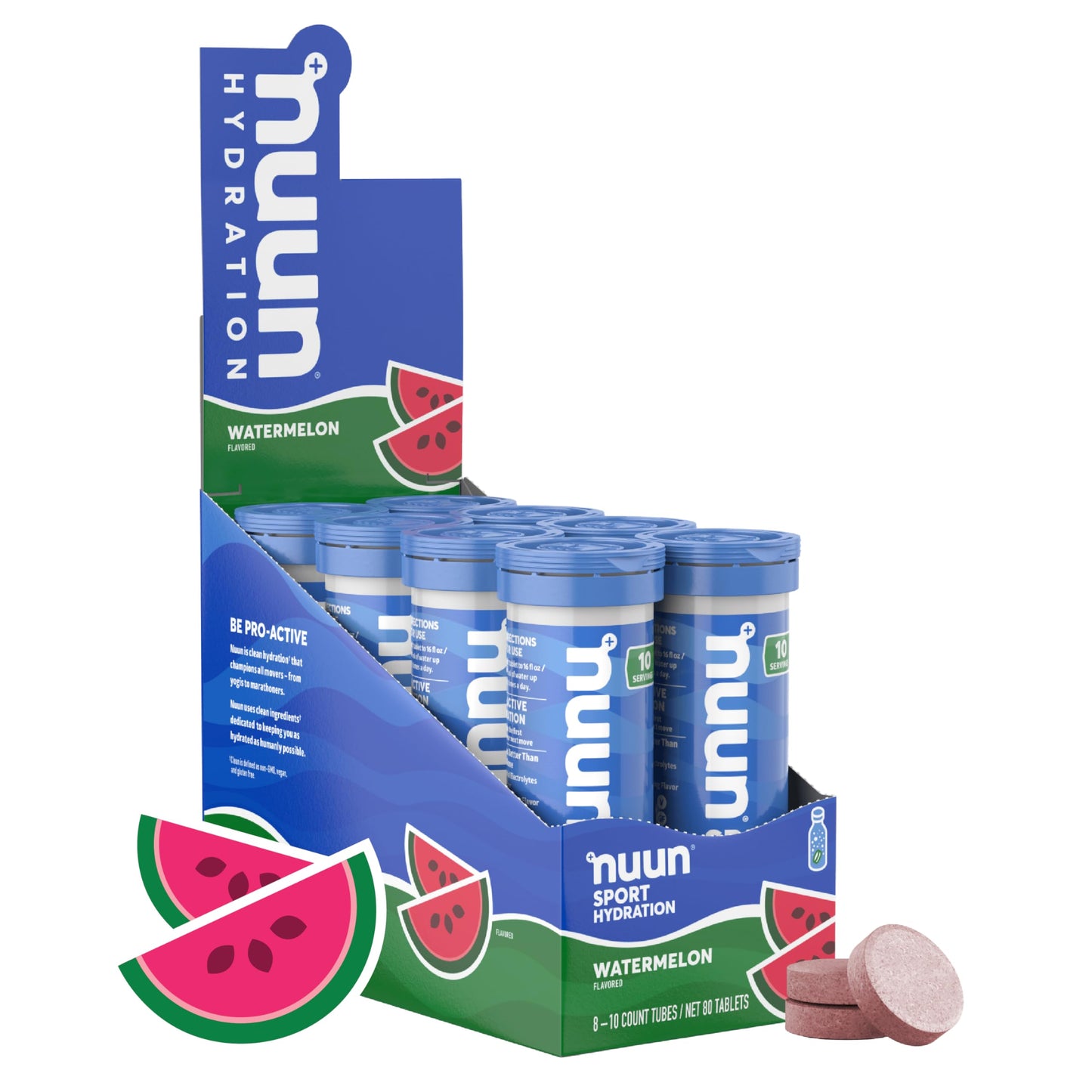 Nuun Sport Electrolyte Tablets for Proactive Hydration, Variety Pack, 6 Pack (60 Servings),