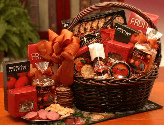 A Grand World Of Thanks Gourmet Gift Basket- corporate gift - thank you gift,