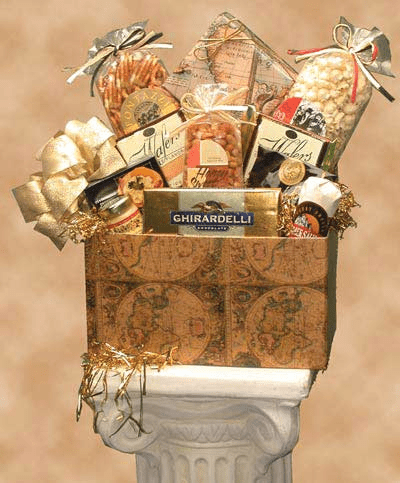 Classic Globe Gift Box - food gift basket,