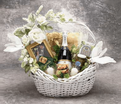 Wedding Wishes Gift Basket - Wedding Gift Basket - honeymoon gift set - Dowding