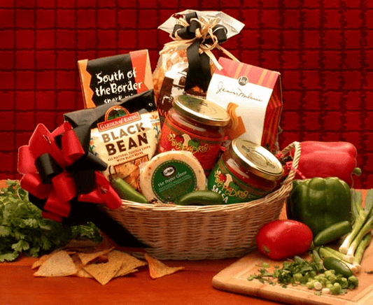 Lets Spice it up! Salsa Gift Basket - salsa gift basket,