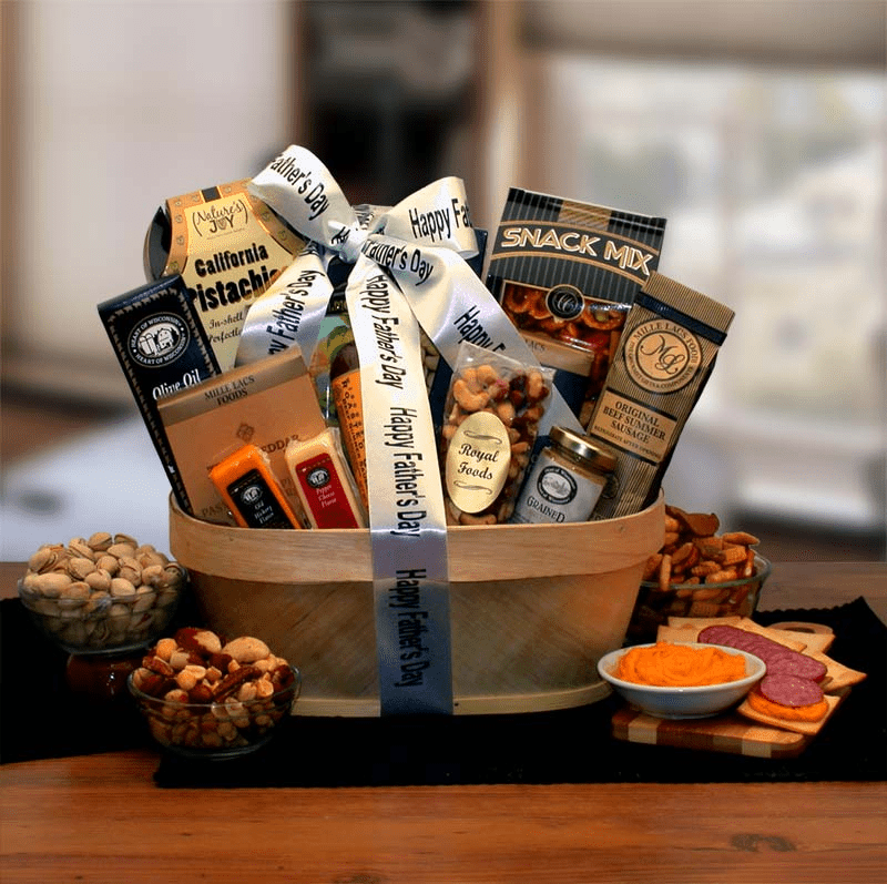 Father's Day Gourmet Nut & Sausage Assortment - Father's Day gift - Gift for dad,