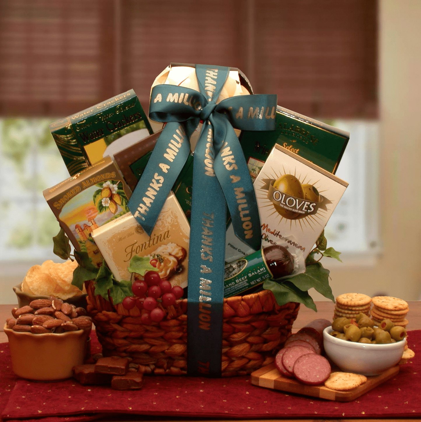 A Gourmet Thank You Gift Basket - corporate gift - thank you gift,