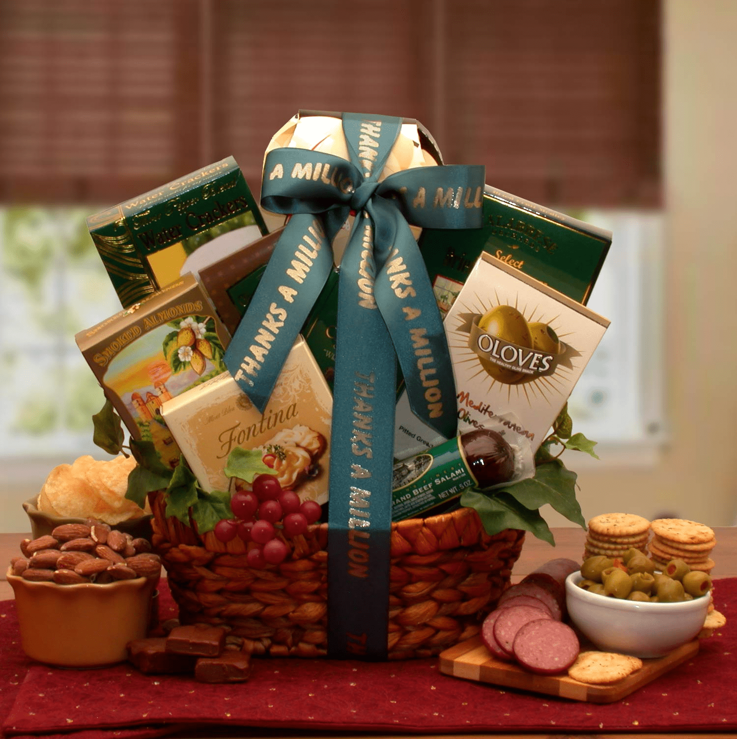 A Gourmet Thank You Gift Basket - corporate gift - thank you gift,