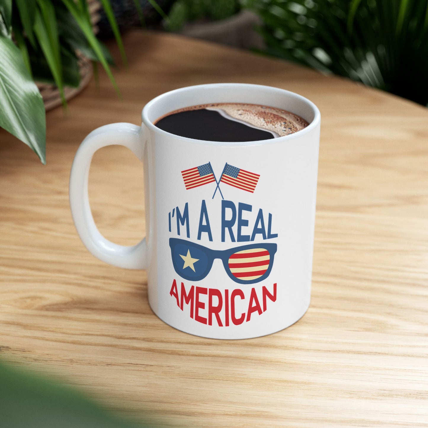 I'm A Real American Ceramic Mug, (11oz, 15oz),Mug