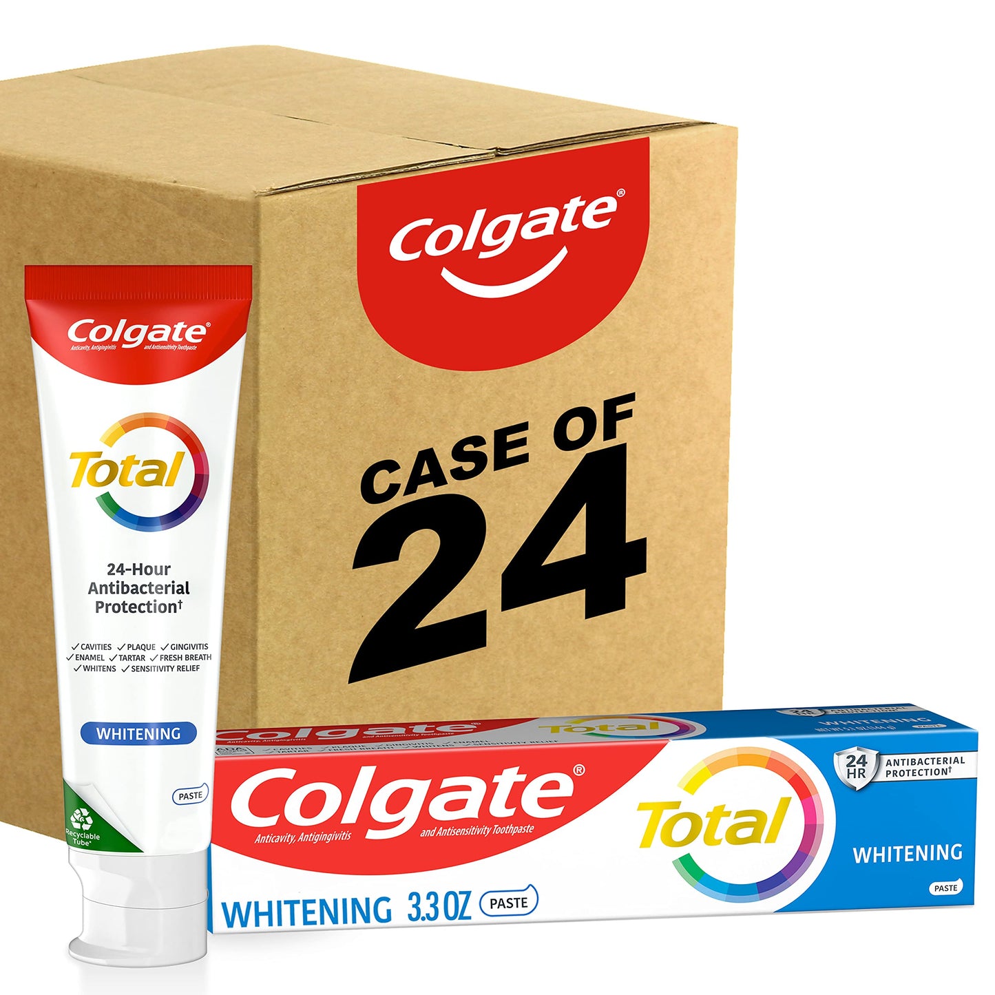 Colgate Total Whitening Toothpaste with Fluoride,