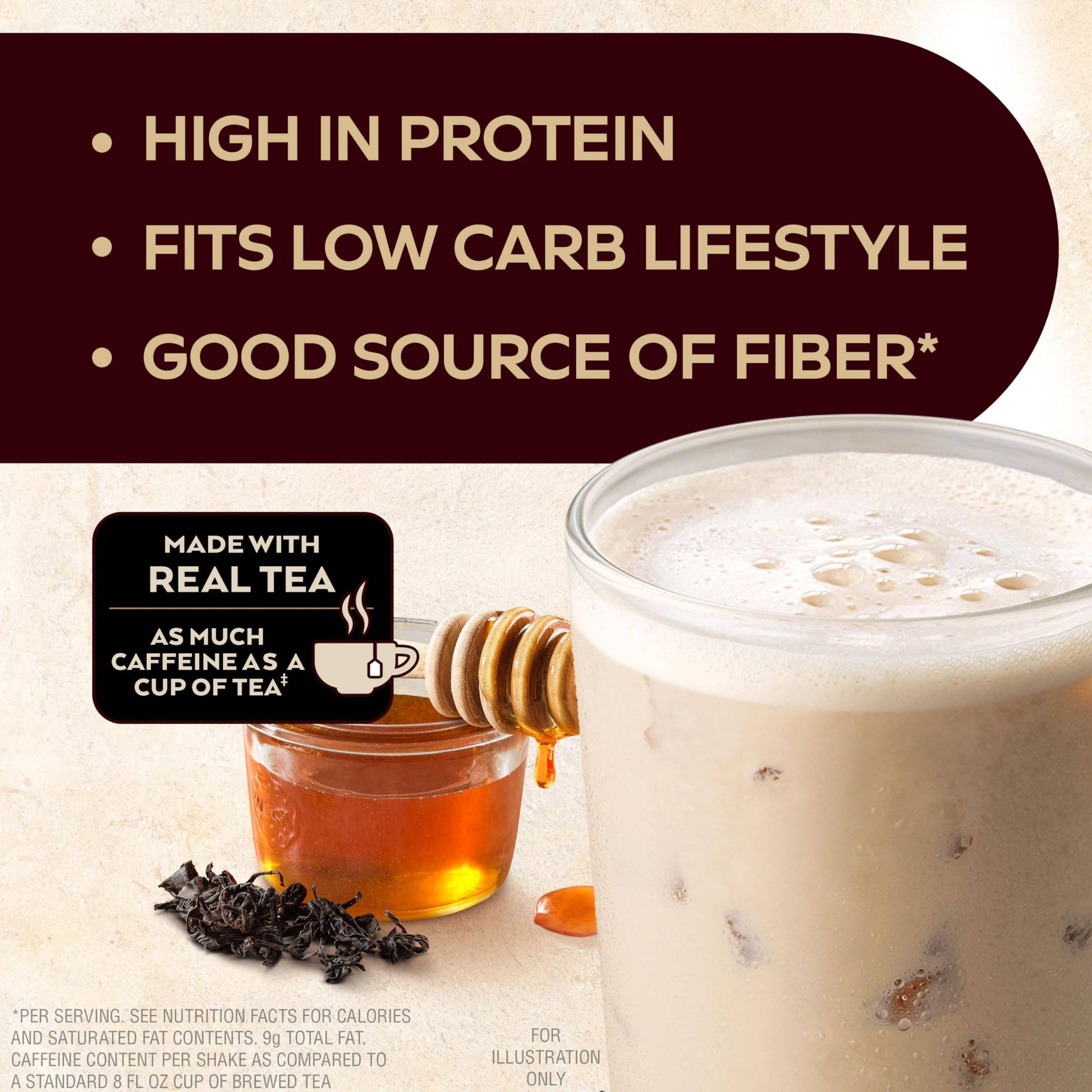 Atkins Café au Lait Iced Coffee Protein Shake, 15g Protein, Low Glycemic, 3g Net Carb, 1g Sugar, Keto Friendly, 12 Count,