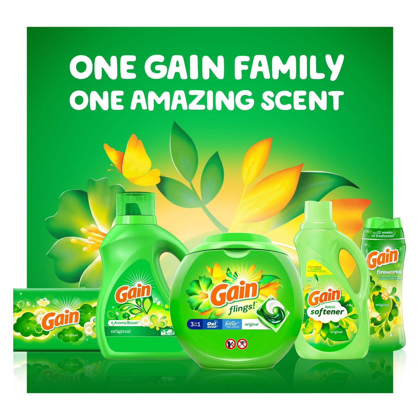 Gain + Aroma Boost Laundry Detergent Liquid, Original Scent